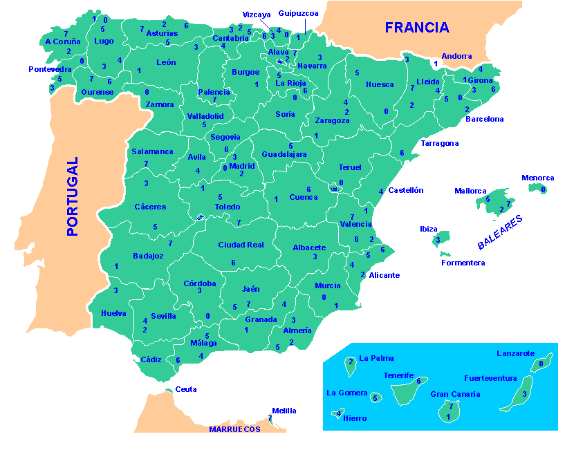 maparepesvhf Mapa repetidores VHF